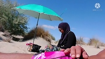 Surprising A Muslim Man With My Exposed Genitals At The Seaside!