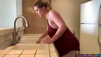 Kitchen Encounter Between Stepmom And Teenage Boy