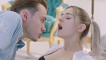Russian Schoolgirl Eval Elfie Seduces And Gives Blowjob To Boy With Big Boner