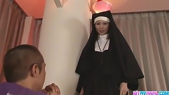 Nun Rika Sakurai Engages In Hardcore Anal Sex