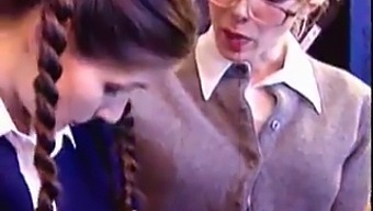 Teacher And Pupil Indulge In Lesbian Passion