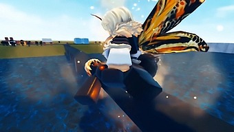 Monstrous Sexual Encounter Between Godzilla And Mothra In A Roblox Setting