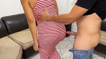 I Love Watching My Stepmom Clean In A Tight Dress And Big Ass, It'S A Turn-On