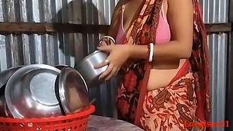 Indian Wife'S Kitchen Affair On Video