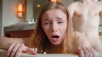 Teen Stepsister Caught In Bathroom By Pov